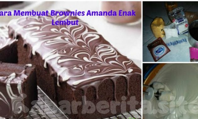 resep kue brownies amanda
