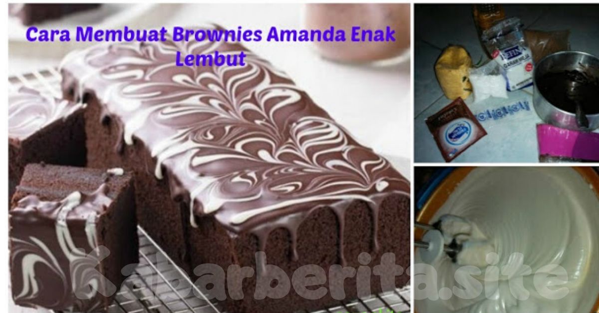 resep kue brownies amanda