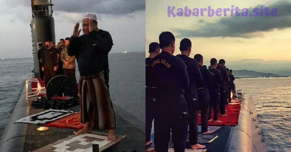 Inilah Potret Anggota TNI Saat Salat di Atas Kapal Selam, Warganet Banyak yang Terharu...