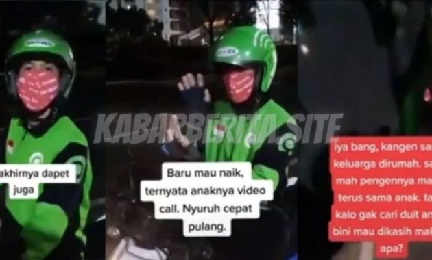 Cerita Haru Kang Ojol, Video Call Anak Saat Dapet Order